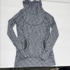Prana Heathered Gray Women's Cowl Neck Sweater